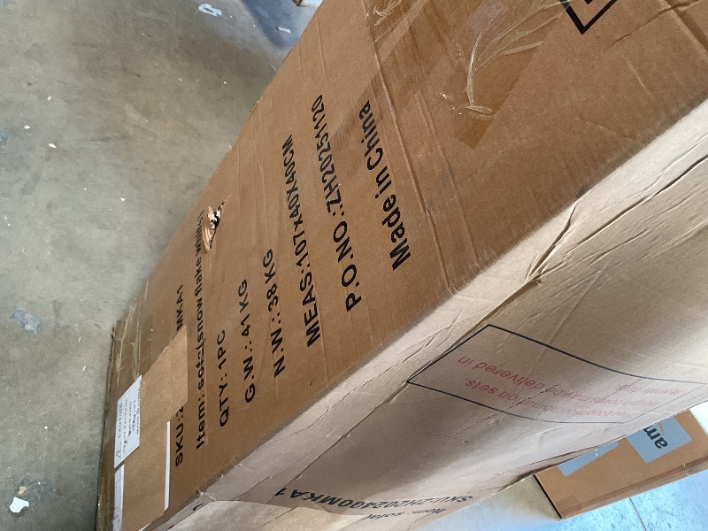 Photo 1 of ** Selling as partial set. One of two boxes.**Cloud Modular Sectional Sofa, DIY Combination Modular Couch for Living Room, Unique Knitted Fabric Love Seat Couches with 2 Pillows, 2 Seater Comfy Sectional Couch with No Assembly (Beige)
