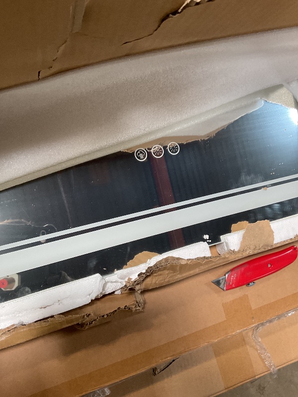 Photo 1 of ** DIRT FROM TRANSPORT** Ratsamee 72x36 Inch Led Mirror for Bathroom with Front Light and Backlit, Bathroom Mirror with Led Lights, Vanity Mirror with Lights for Wall, Anti-Fog, Dimmable, Memory Function, Tempered Glass