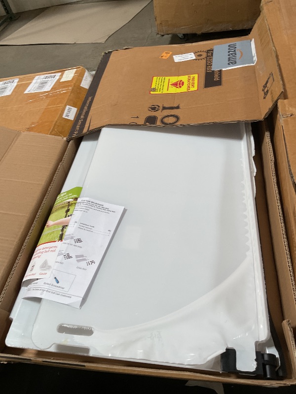 Photo 1 of 10L0L Golf Cart Folding Clear Windshield for EZGO RXV 2008-up, Fold Down Upgrade Thicker Polycarbonate(PC), Strong Impact and Shatterproof