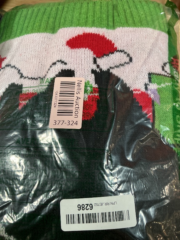 Photo 1 of **HAS MATERIAL DAMAGE*** SOMSOC LED Light Up Ugly Christmas Sweater for Women Men, Xmas Jumpers Funny Knitted Sweaters with Light Bulbs