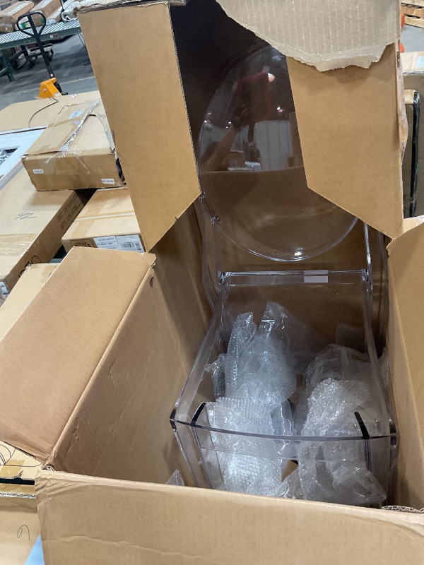 Photo 1 of ****PARTIAL SET/ MISSING CHAIR(S)**** Flash Furniture Murray Indoor/Outdoor Ghost Accent and Dining Chairs, Stackable Transparent Restaurant Chairs, Set of 4, Transparent Crystal