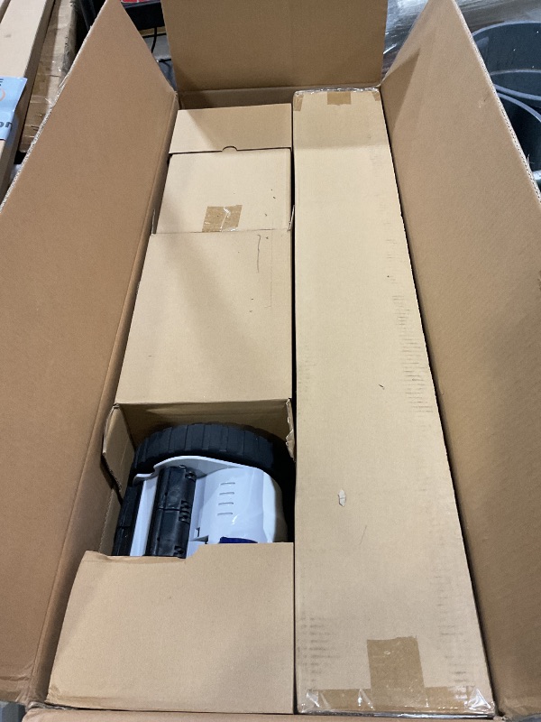 Photo 1 of (2025 Upgrade) VINGLI Automatic Suction-Side Pool Vacuum Cleaner, Powerful Wall-Climbing Sweeper for Inground Pools, Includes 39.6ft Tangle-Free Hose (Blue&White)