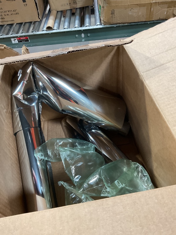 Photo 1 of ***BENT AND SQUISHED*** Haton Window Privacy Film One Way Window Tint for Home, Sun UV Blocking Reflective Mirror Film Heat Control, No Glue Static Cling See Out Not in Glass Door Covering, Silver, 35.4" x 118"