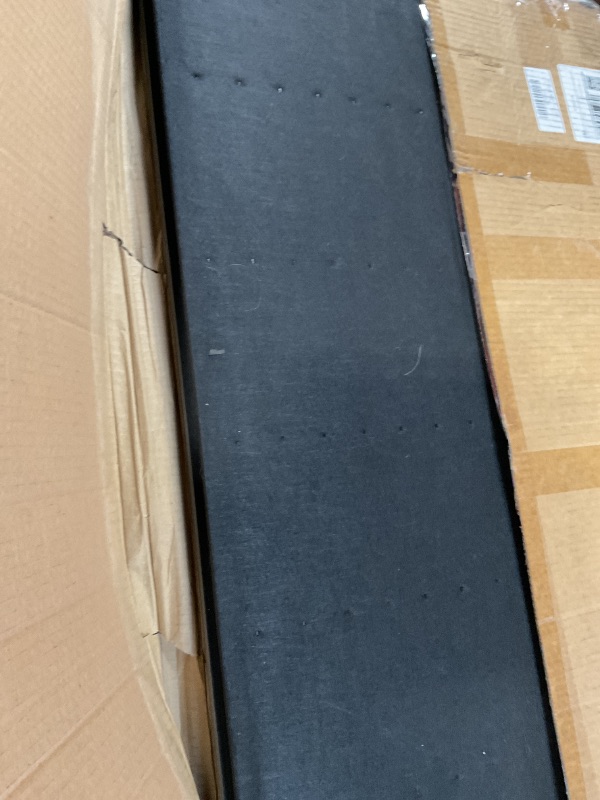 Photo 1 of *** HAS DAMAGED PIECES*** Yun-aeon 2Pcs Wood Slat Acoustic Panels for Wall - 47.2in x 23.6in 3D Fluted Sound Proof Panels for Walls and Ceiling Interior Wall Decor - Matte Black