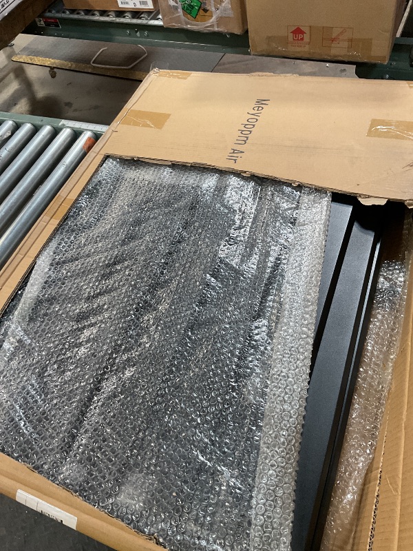 Photo 1 of ***POSSIBLY FOR PARTS/UNKNOWN MISSING ASSEMBLY PIECES OR DAMAGES**** Meyoppm 38" W x 48" H Air Conditioner Fence Screen, 2 Panels Trash Can Privacy Fence, Privacy Fence Panels for Outdoor Pool and Other Unit