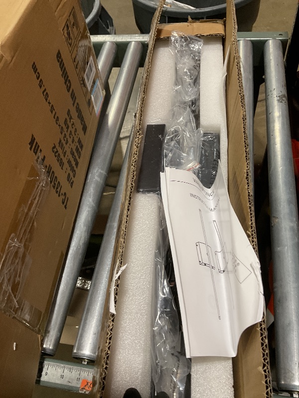 Photo 1 of ***1 IS FUNCTIONAL/ OTHER IS FOR PARTS **** CASGAL Battery Operated Wall Sconce Set of 2, Dimmable Battery Wall Sconce with Remote Control,3000K-6500K LED Wireless Wall Light for Bedroom,Living Room, 26.6 Inch, Black(2 Pack)