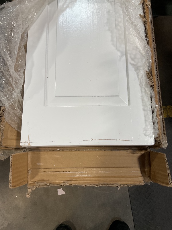 Photo 1 of **SCRATCHES PSEEN IN PHOTO**Wooden 3 Panel Room Dividers, 4.5 Ft Tall White Divider for Room Separation, Narrow Freestanding Louvered Privacy Screen, Folding Screen for Home, Office, Bedroom