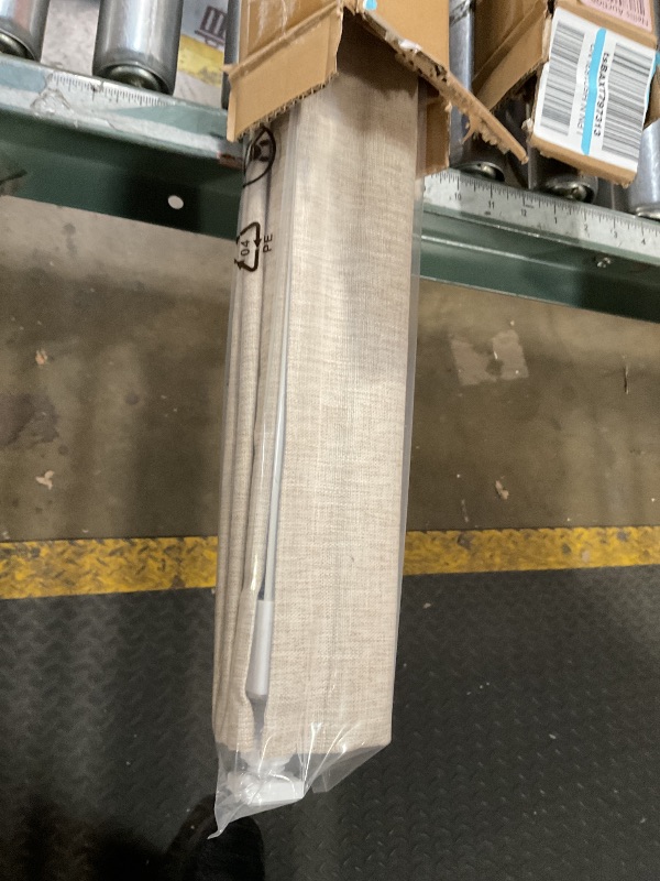 Photo 1 of ***UNTESTED POSSIBLY FOR PARTS*** LazBlinds No Tools No Drill Cordless Roman Shades for Windows, Blackout Thermal Insulated UV Blocking Window Blinds, Room Darkening Fabric Blinds for Indoor Windows, 30'' W x 64'' H, Beige