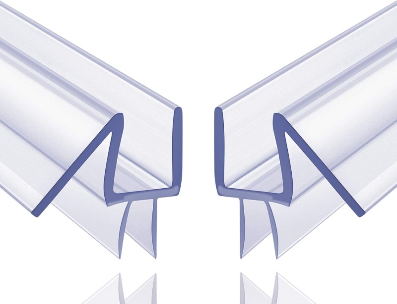 Photo 1 of ** JUST 1 of 2** 2-Pack Butecare Frameless Shower Door Bottom Seal for Glass Doors – Stop Shower Leaks and Create a Water Barrier (3/8” x 39”)