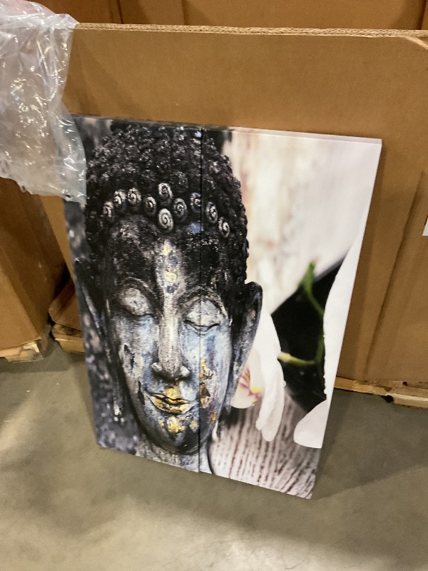 Photo 1 of **2 PIECES REFER TO PICTURE FOR IMAGE** TAIJXAGSG Canvas Wall Art Decor Buddha Art Print 13"x13" Modern Home Decor for Living Room, Bedroom, Office