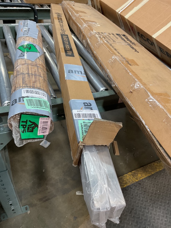 Photo 1 of ***MISSING ASSEMBLY PIECES*** Muzata 10Ft Pre-drilled Stair Handrail 1"x2" Rectangular Brushed Wall Mounted Handrail Stainless Steel Safety Hand Rail Indoor Outdoor Stair Hand Railing Wood Concrete Brick Wall HK28 SL4