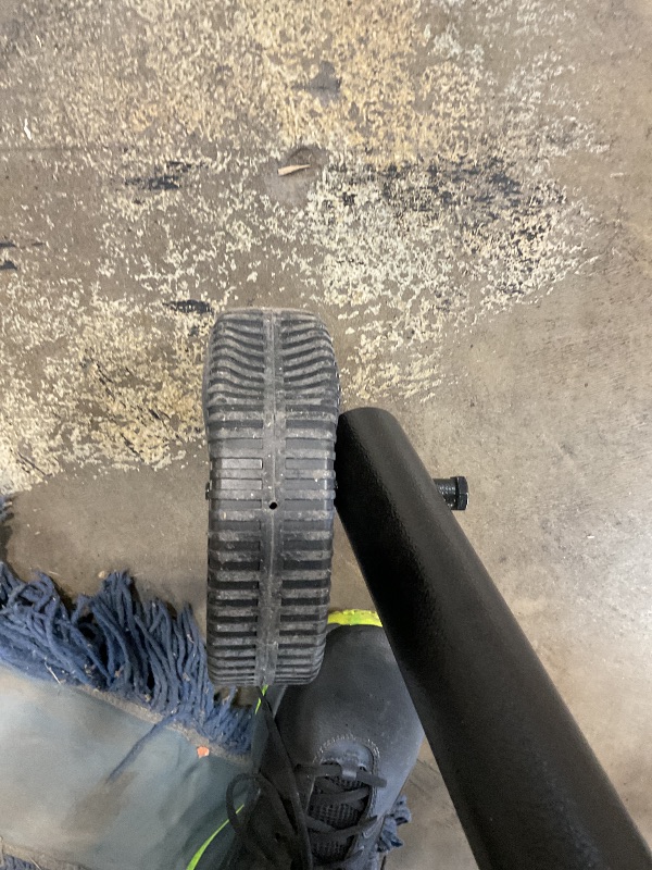 Photo 1 of **MISSING COVER AND FLAT TIRE** Wood Pellet Grill Smoker for Outdoor Cooking, 456 SQ. IN Cook Area Electric Pellet Grill with Auto Feed & PID Temperature Control 180-425°F, 6-in-1 BBQ Grill & Rain Cover for Backyard