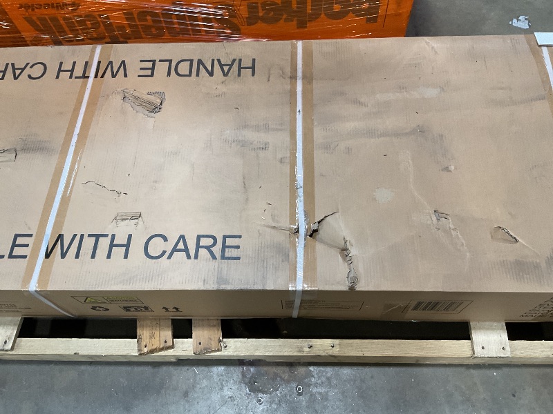 Photo 1 of **WILL NEED TRUCK FOR PICKUP**American Legend LED Shuffleboard with Buffet Top - Modern Style - Light Up LED Rails - Buffet Top with 2-Piece Leaf Design