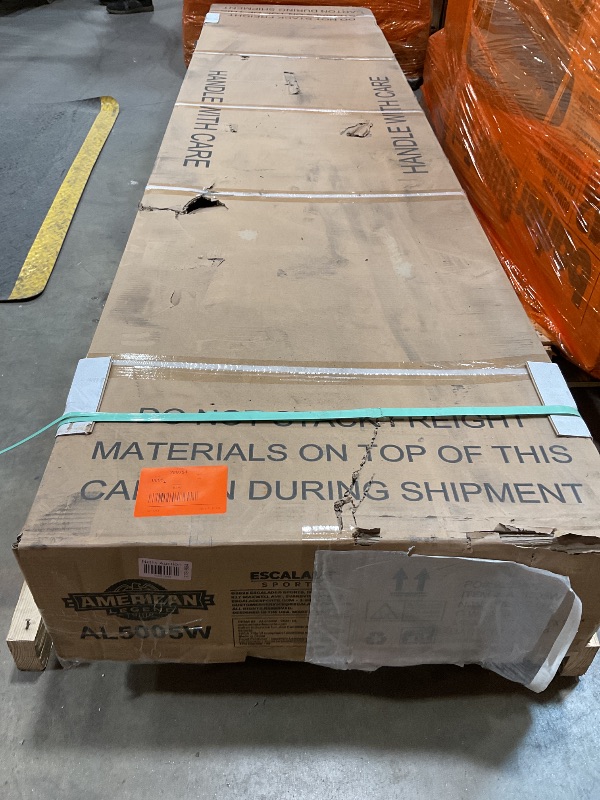 Photo 1 of **WILL NEED TRUCK FOR PICKUP**American Legend LED Shuffleboard with Buffet Top - Modern Style - Light Up LED Rails - Buffet Top with 2-Piece Leaf Design