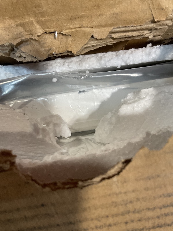 Photo 1 of **MINOR SCRAPE**Aquzee White TV Stand for up to 85inch, Entertainment Center for 70 75 80 85" TV, 75.2" Wide Wood Television Console Table for Living Room Bedroom Gaming Room