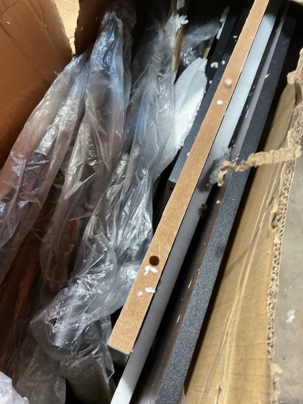 Photo 1 of **COLOR IS BROWN. DAMAGE TO CORNERS. SCRATCH**VECELO Small Bar Table and Chairs Tall Kitchen Breakfast Nook with Stools/Dining Set for 2, Storage Shelves, Space-Saving, Retro