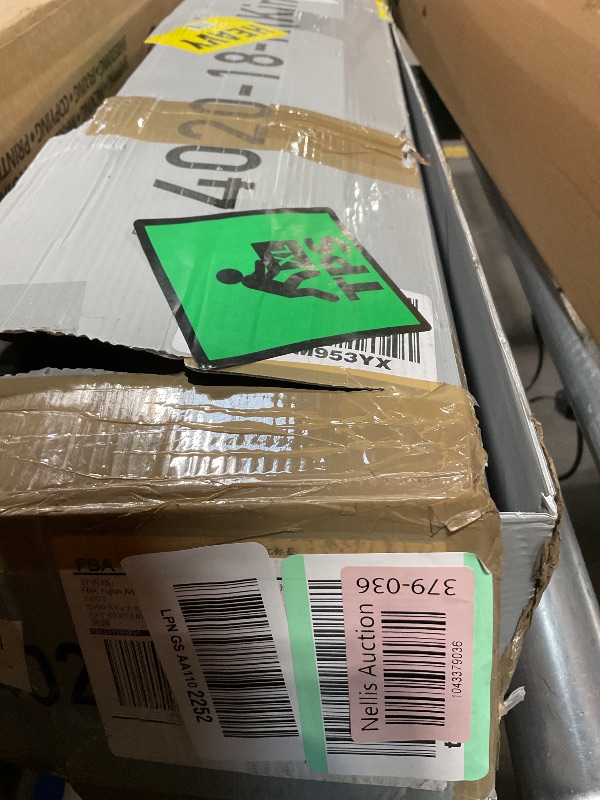 Photo 1 of **MINOR USE WEAR**JETO Metal Bed Frame,King Size Bed Frame with Storage Space,Heavy Duty Sturdy Mattress Foundation,Easy Assembly,No Box Spring Needed, Black,18 Inch,King