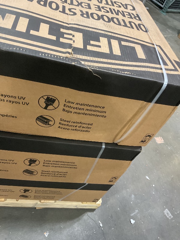 Photo 1 of **3 BOXES. WILL NEED TRUCK FOR PICKUP**Lifetime 60127 20 x 8 Ft. Outdoor Storage Shed, Desert Sand