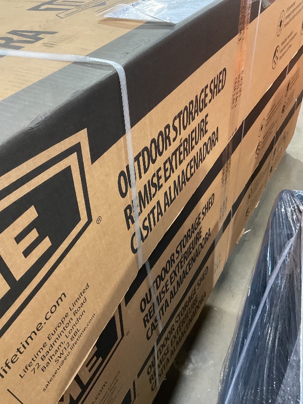 Photo 1 of **3 BOXES. WILL NEED TRUCK FOR PICKUP**Lifetime 60127 20 x 8 Ft. Outdoor Storage Shed, Desert Sand