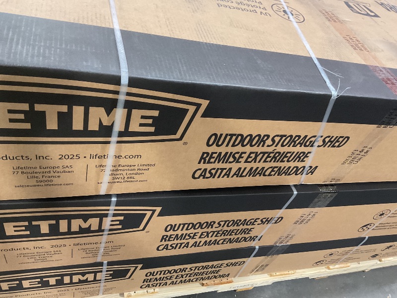 Photo 1 of **3 BOXES. WILL NEED TRUCK FOR PICKUP**Lifetime 60127 20 x 8 Ft. Outdoor Storage Shed, Desert Sand