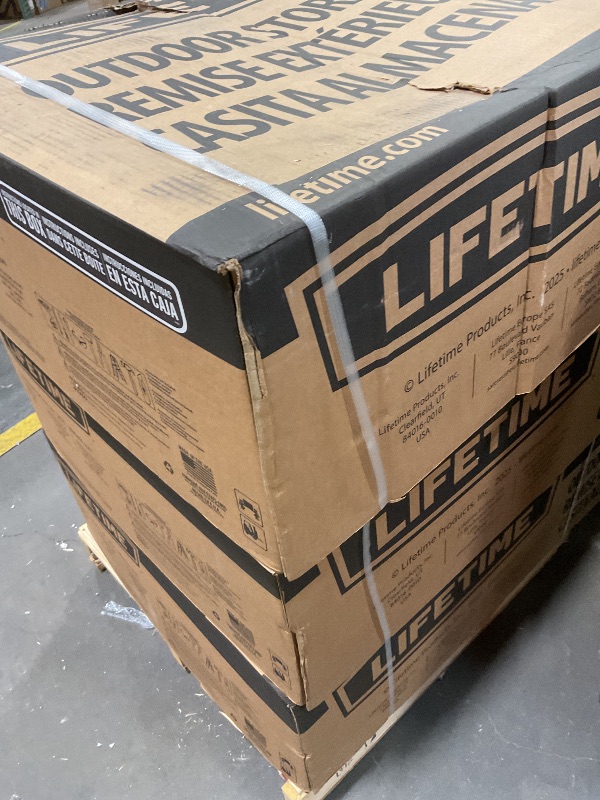 Photo 1 of **3 BOXES. WILL NEED TRUCK FOR PICKUP**Lifetime 60127 20 x 8 Ft. Outdoor Storage Shed, Desert Sand