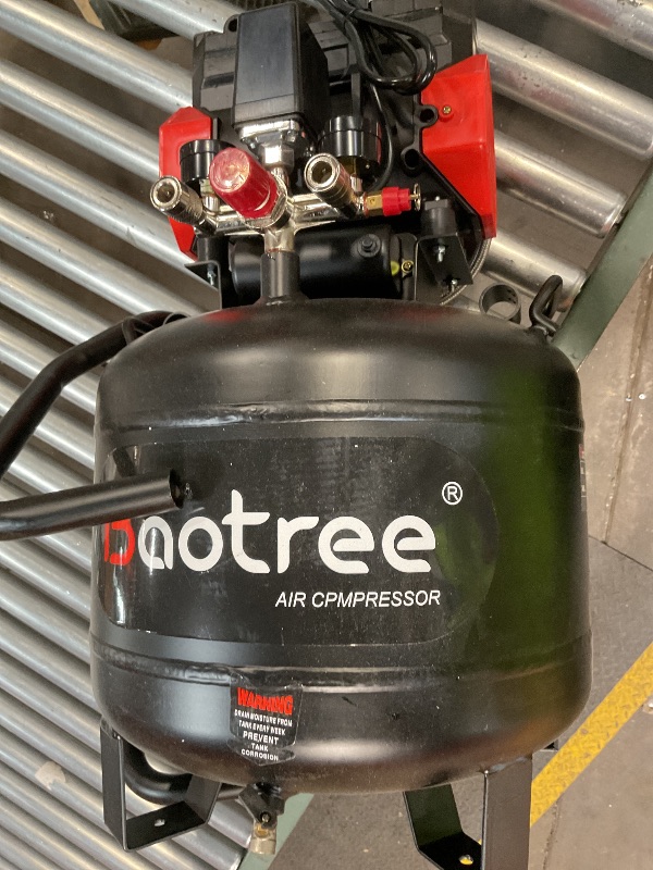 Photo 1 of 14Gal Portable Ultra Quiet Air Compressor, Max 115PSI 2HP 8.75CFM 70dB Oil-Free Low Noise Air Compressor for Auto Repair, Bike Tires, Garage Spray Painting 110V/60Hz