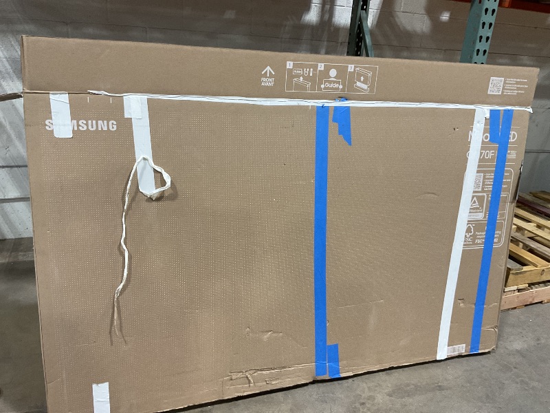 Photo 1 of ***MAJOR DAMAGE/CRACK SCREEN/PARTS ONLY ***Samsung 75-Inch Class Neo QLED QN70F 4K Mini LED Smart TV (2025 Model) NQ4 AI Gen2 Processor, Quantum Matrix Technology Slim, Motion Xcelerator 144Hz, Samsung Vision AI, Alexa Built-in
