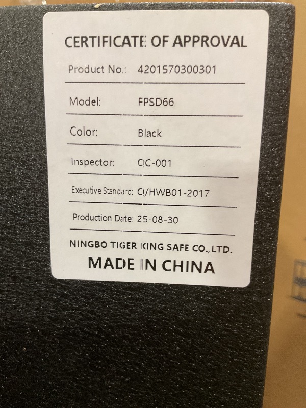 Photo 1 of ***MINOR DAMAGE/SCRATCHES/FUNCTIONAL UNTESTED ***TIGERKING Fireproof Safe,3.47 Cubic Feet Home Safe Box, Large Steel Digital Safes Box with Digital Lock for Home and Office