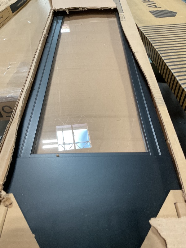 Photo 1 of ***FOR PARTS HAS DAMAGES*** PetSafe Sliding Glass Pet Door - No-Cut DIY Install Doggy Door for Renters - Aluminum Frame - Adjustable Height 75 7/8" to 80 11/16" - Ideal for Medium Dogs Up to 40 lb - Black