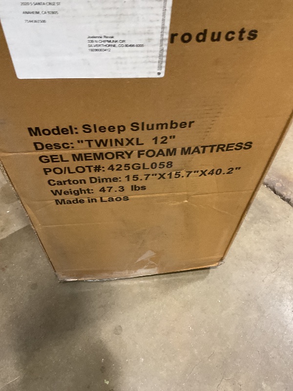 Photo 1 of  Twin XL 12 inch memory foam Matt 