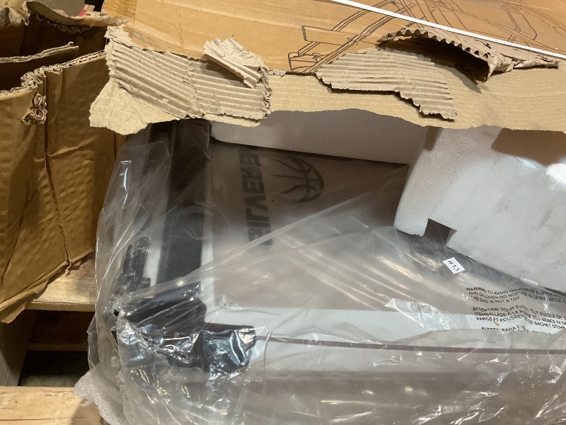 Photo 1 of **CORNER DENTED**Silverback NXT 54" Wall Mounted Adjustable-Height Basketball Hoop with QuickPlay Design