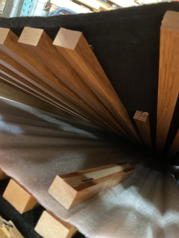 Photo 1 of **MINOR DAMAGE ONE PIECE**Art3d 2-Pack 108" x 12" Acoustic Wood Panels for Wall, Soundproof Wood Slat Panel for Wall and Ceiling, 3D Fluted Sound Absorbing Paneling for Interior Wall Decor, Living Room, Bedroom - Teak