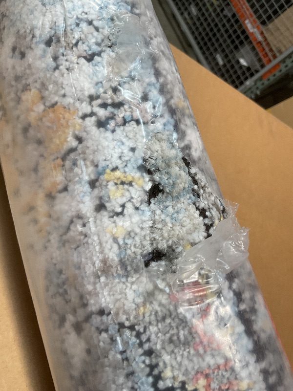 Photo 1 of **DIRT FROM TRANSPORT **Feizy Armant Space Dyed Medallion, Warm Gray/Sky Blue, 5ft-3in x 7ft-6in Area Rug