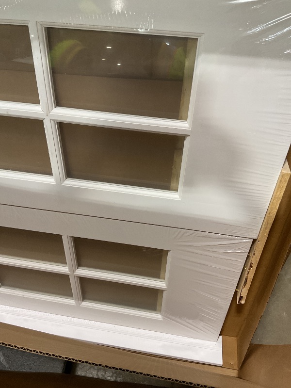 Photo 1 of **MINOR DAMAGE BOTTOM CORNER**National Door Company Z019952BA Primed MDF 10 Lite Clear Glass