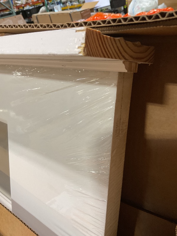 Photo 1 of **MINOR DAMAGE BOTTOM CORNER**National Door Company Z019952BA Primed MDF 10 Lite Clear Glass