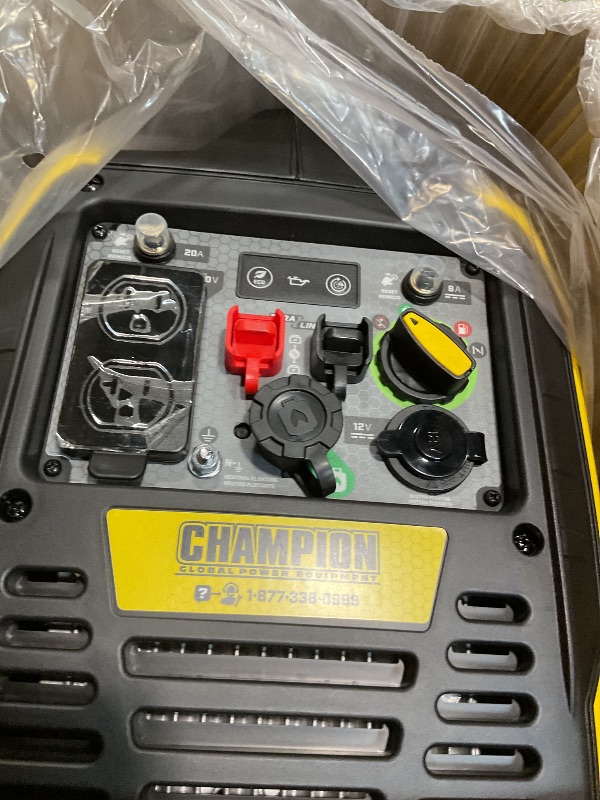 Photo 1 of **SCRAPES. DIRT**Champion Power Equipment 2000-Watt Dual Fuel Ultralight Portable Inverter Generator with Quiet Technology