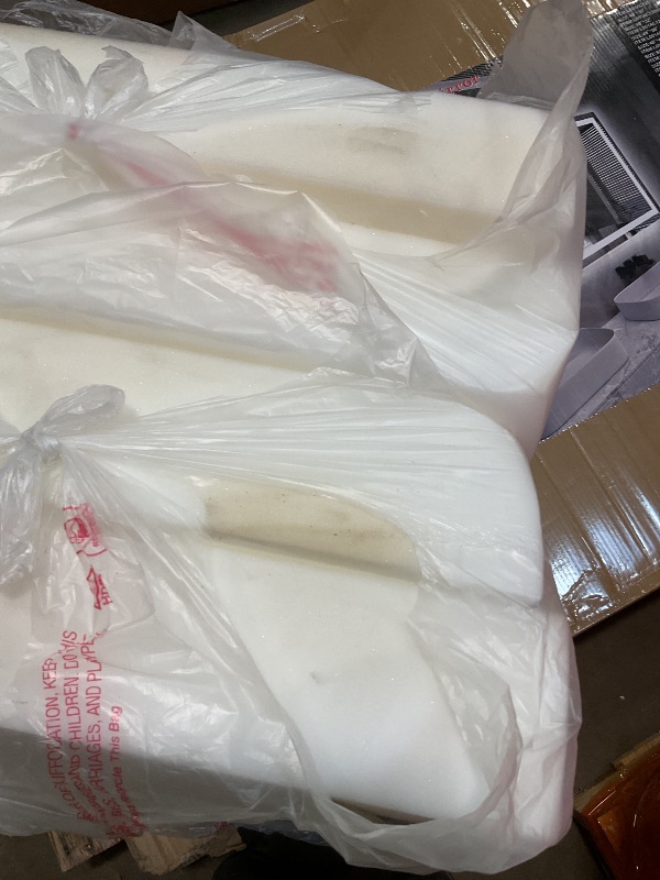 Photo 1 of **DIRT FROM TRANSPORT **Foamma 4” x 24” x 24” (4 Pack) - High Density Outdoor Couch Cushion Replacement for Patio Furniture, Square Foam Pad for Couch Cushion Support, Upholstery Foam Padding for Sofa - Cover Not Included