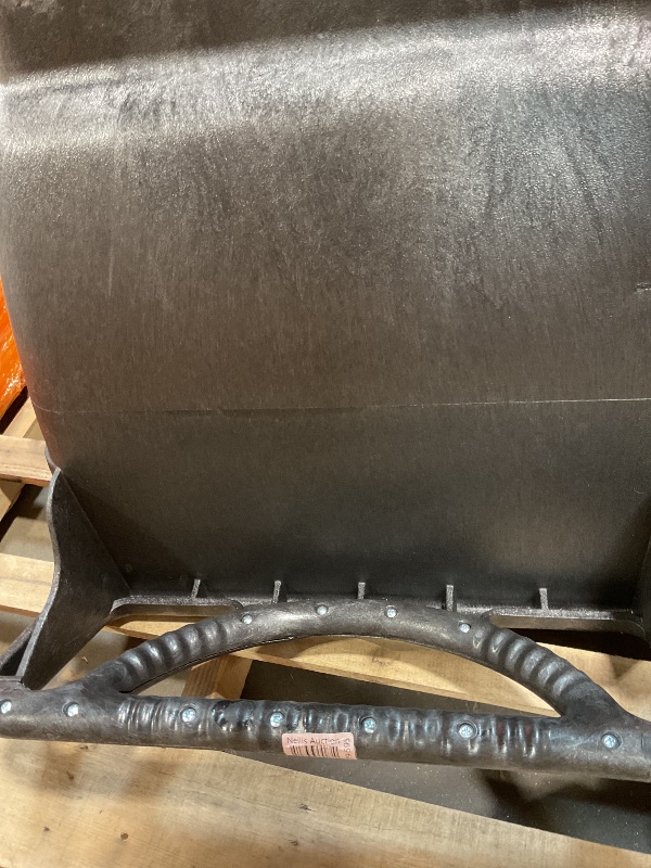 Photo 1 of **SELLING FOR PARTS. MAJOR DAMAGE TO WHEEL**Rubbermaid Commercial Products Tilt Dump Truck/Trash Cart/Garbage Collection, 600 lbs 3/4 Cubic Yard Heavy Load Capacity with Wheels, Trash Recycling Cart, Black, Office/Warehouse/Facility Management