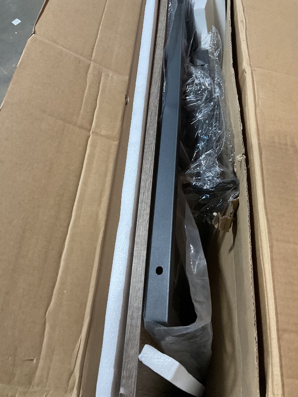 Photo 1 of **TABLE ONLY. DAMAGE ON CORNER**Yaheetech Dining Table Set for 4 Industrial Kitchen Table with 4 Chairs, Space-Saving Design for Apartment, Small Space, Breakfast Nook, Gray