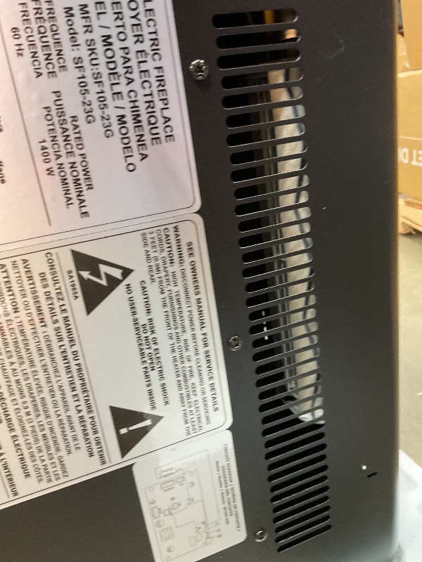 Photo 1 of **SELLING AS PARTIAL  SET**23 inch electric fireplace part