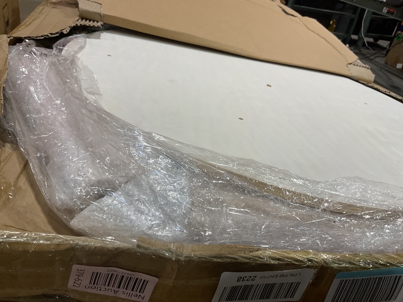 Photo 1 of **PLATFORMED CRACKED**Barydat Christmas Village Display Tree Stand 5 Tier 59 Inches Christmas Display Shelves with Snow Blanket Garland Xmas Tree Wooden Holder for Holiday