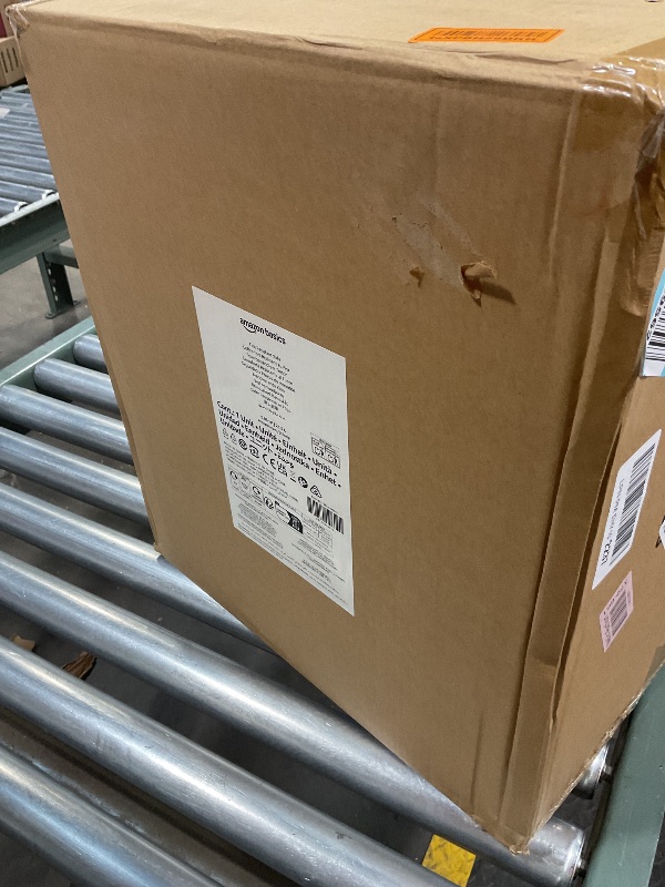 Photo 1 of **FOR PARTS ONLY NON-FUNCTIONAL MISSING PIECES*** Amazon Basics Fire Resistant Security Safe with Programmable Electronic Keypad, Secure Valuables and Important Documents, 14.17"W x 12.2"D x 15.75"H, 0.83 Cubic Feet, Black