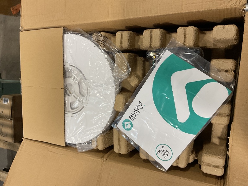 Photo 1 of **NO REMOTE**Roomratv Ceiling Fans with Lights,52 inch Smart Ceiling Fans with Dimmable LED Light Compatible with Google Home Alexa App Control(white