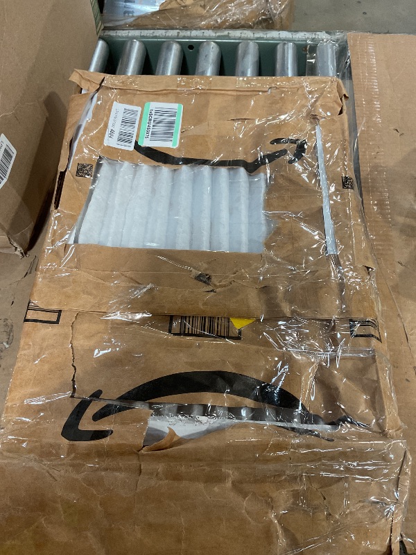 Photo 1 of *** MINOR DAMAGE ON ONE***Amazon Basics 14x20x1 Air Filter, MERV 8 AC Furnace Filters, Allergy Control, Electrostatic, Removes Dust Pollen and Lint, 6-Pack (Actual Size: 13.75" x 19.75" x 0.75")