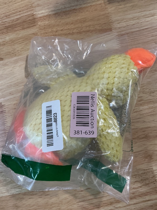 Photo 1 of **HAS A TEAR IN THE BACK *** VOXGET Calming Duck Toy for Dogs, 2026 New Interactive Crinkle Toy with Quack Sound for Dogs Teeth, Soft Stuffed Plush Mellow Calming Duck Pillow for Puppy Keep Busy -Yellow, 9.8"x8.6"(S)