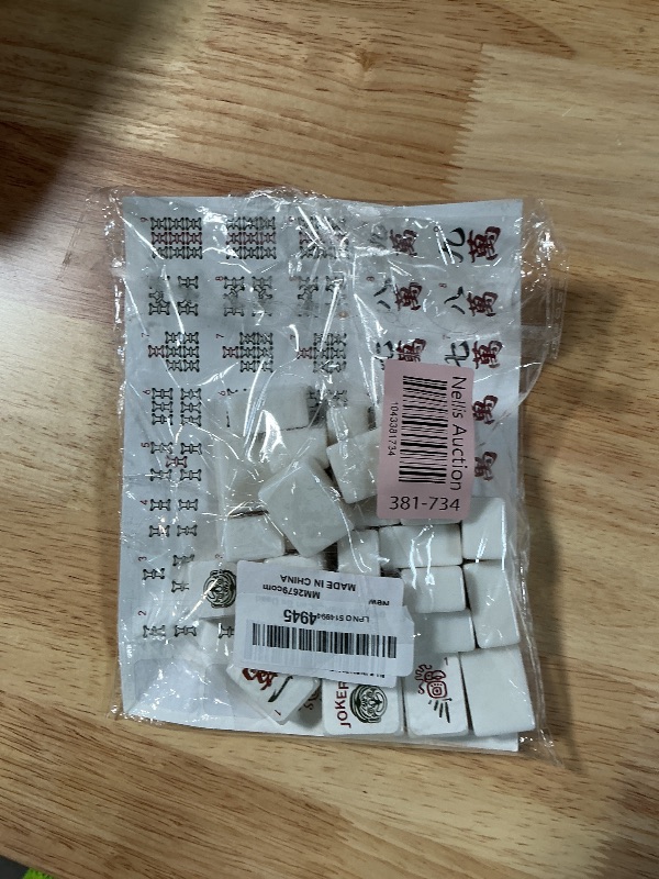 Photo 1 of **PARTIAL SET/ MISSING PIECES*** gisgfim Blank Mahjong Tiles Set Include 28 Pcs Blank Mahjong and 180 Pcs American Tile Decal Stickers Suitable for 1.2 Inches Standard Size American Tiles Replace Lost Tile Can Be Used