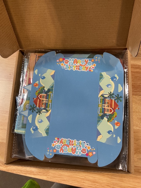 View 2 of 133PCS Blue Birthday Party Supplies - Serves 20 Guests?Blue Birthday Decorations, Blue Plates and Napkins, Tablecloth, Balloons, Banner, Cake Toppers, Fork & Paper Food Trays - Party Supplies