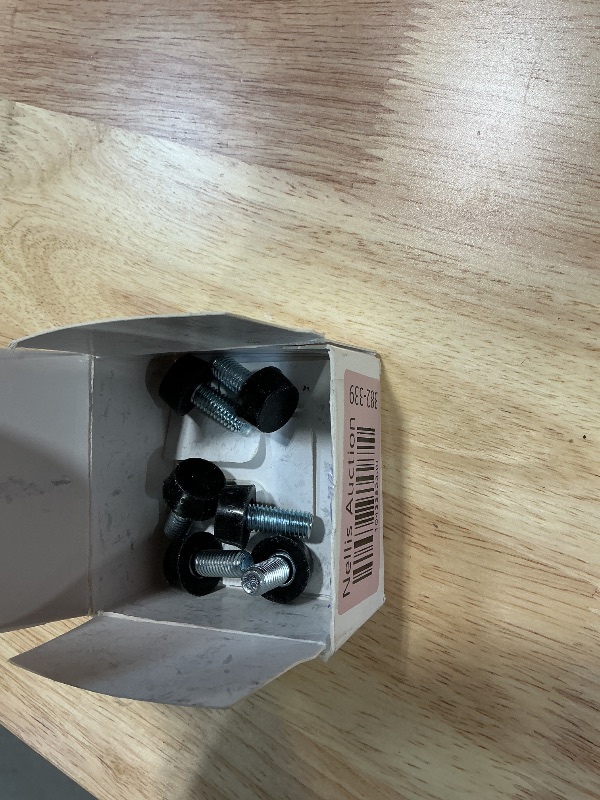 Photo 1 of ***ONLY 6***PARTIAL SET***EZALOR M8 Thread Adjustable Furniture Levelers Screw in Threaded 20 Pcs, Galvanized Steel Screw Foot Levelers Screw On Furniture Glide Leveling for Table, Chair, Furniture Legs