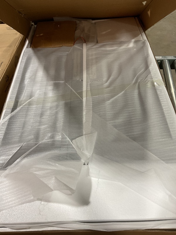 View 2 of Dream On Me Folding Full Size Convenience Crib In Storm Grey, Two Adjustable Mattress Height Positions, Comes With Heavy Duty Locking Wheels, Flat Folding