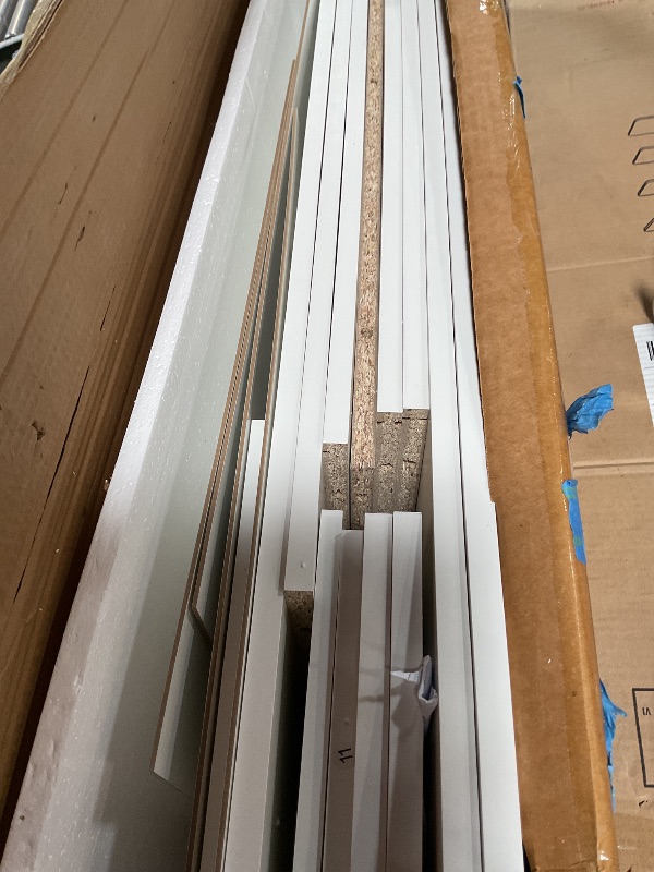 Photo 1 of *FOR PARTS ONLY* DIYART White Kids Bookshelf, Kids Bookcase with 7 Cubbies and 2 Cabinets, Freestanding Book Storage Shelves for Bedroom, Playroom, Hallway